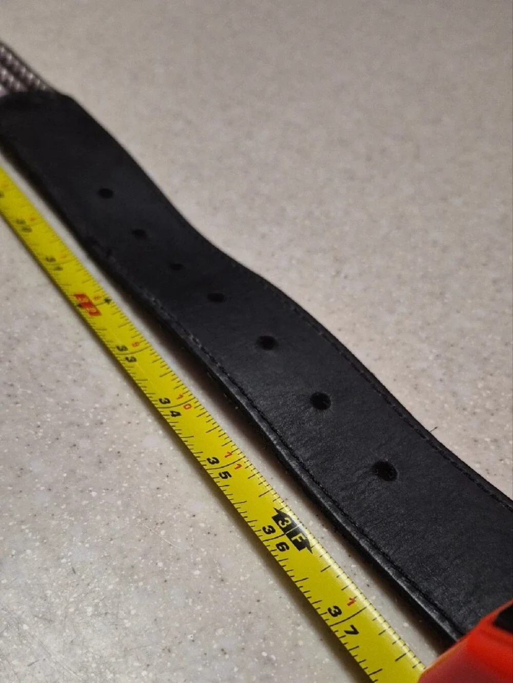 American Eagle Outfitters Black Studded Leather Belt with Metal Buckle 34 +/-